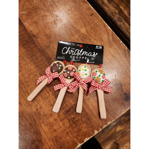 NEW! Hot Chocolate Spoons, Ornaments set of 4